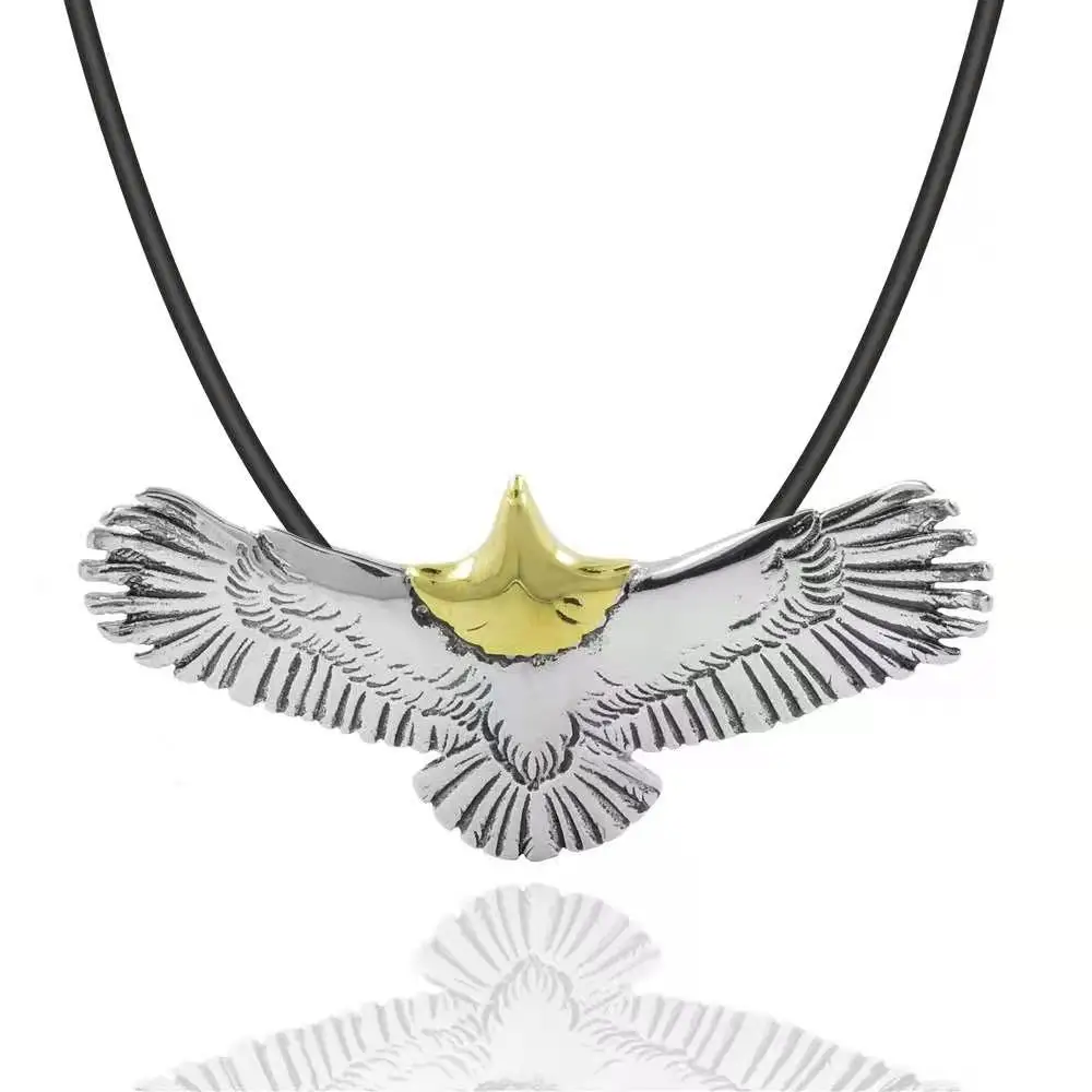 

N452 exquisite hip-hop punk men's alloy eagle pendant necklace