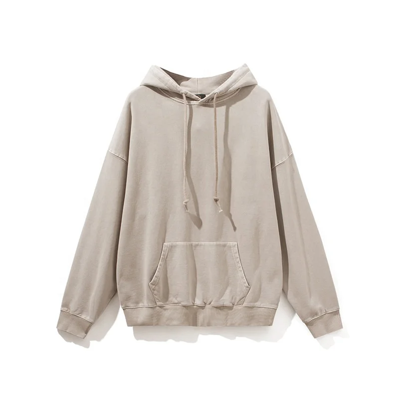 

High Street 100% Cotton Hoodys Unisex Oversized Vintage Washed Distressed Hoodie, Customized