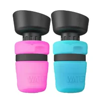 

Upgraded Portable Drinking Cup Dispenser for Pets ,Leakproof Pet Water Bottle Foldable Outdoor Travel 18OZ BPA Free Bottle