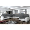 Fabric adjustable headrest corner sectional furniture sofa