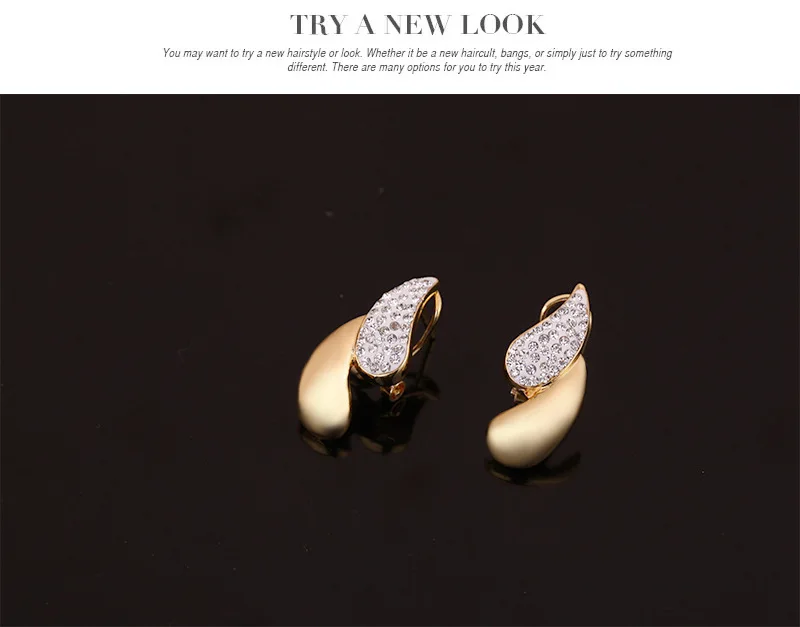 X4106 Jewelry Set Gold Plated Necklace Earrings Bracelet and Ring Four Pieces Jewelry Set Wholesale