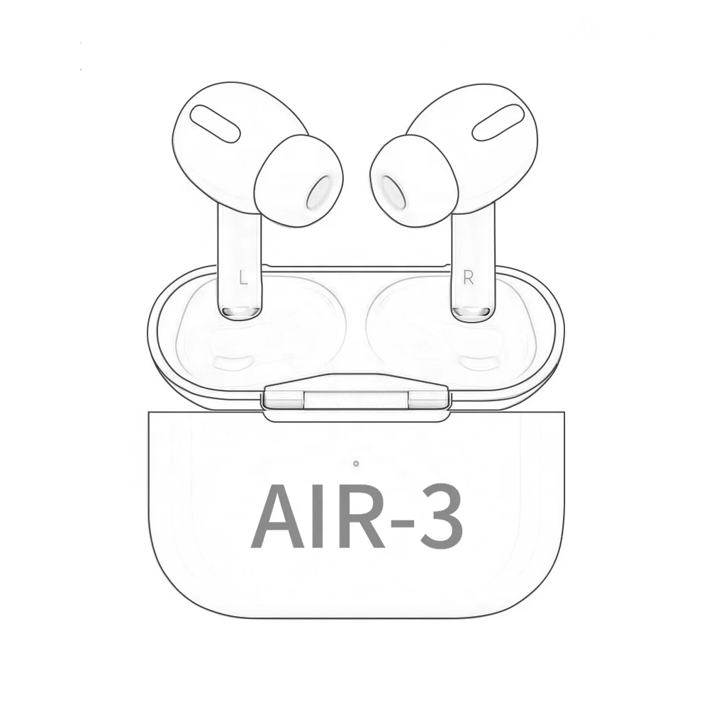 

New GPS Positioning Charging Airpodes 1:1 Earbuds Earphones For Airpodering Pro, White