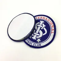 

Factory custom export soccer patches brand iron woven patch