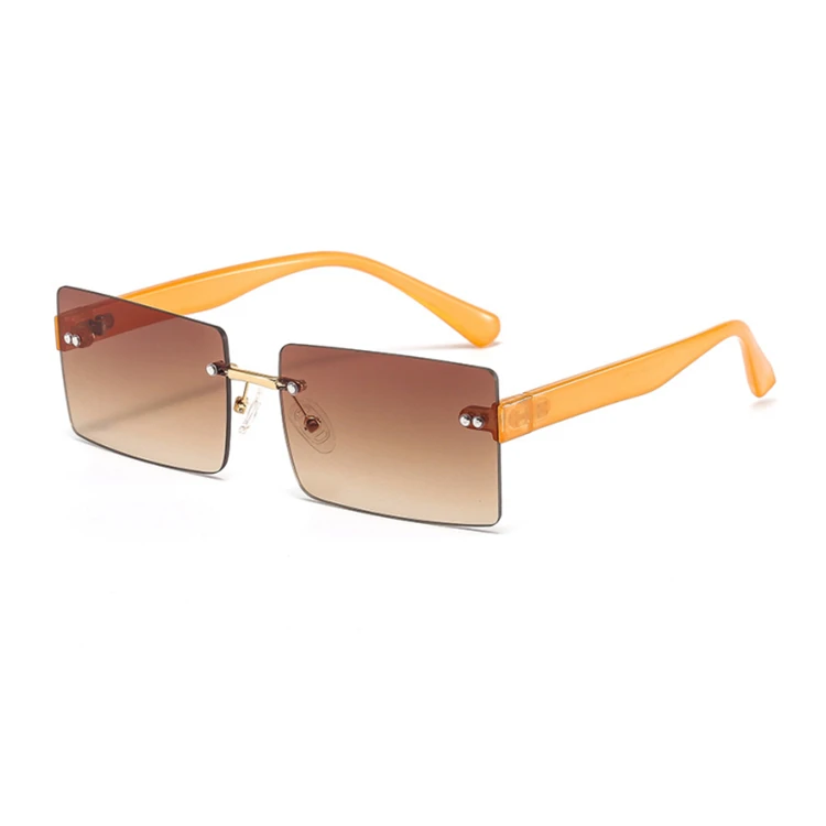 

MZARD Trendy Sunglasses Small Fashion rimless Shades Man Women 2021 European Newest eyewear wholesale M310 two circles viff