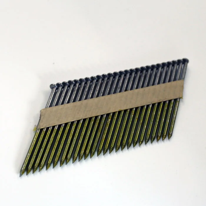 3.06*75mm Clipped D Head Bright Smooth Paper Collated Framing Nails For