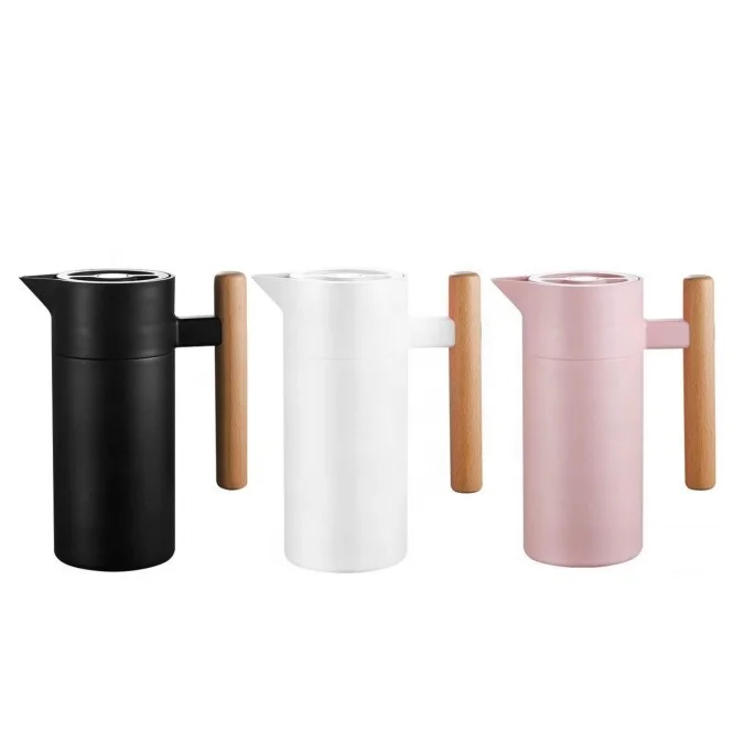

Sample Available 40oz white Thermal Coffee Carafe 304 Stainless Steel water jugs Double Walled coffee pot thermos and teapot, Black/grey/white/pink