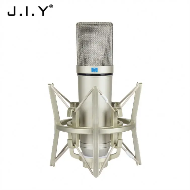 

U87 New Design Podcast Condenser Studio Microphone Studio Recording Condenser Microphone For Live Broadcast Singing, Champagne