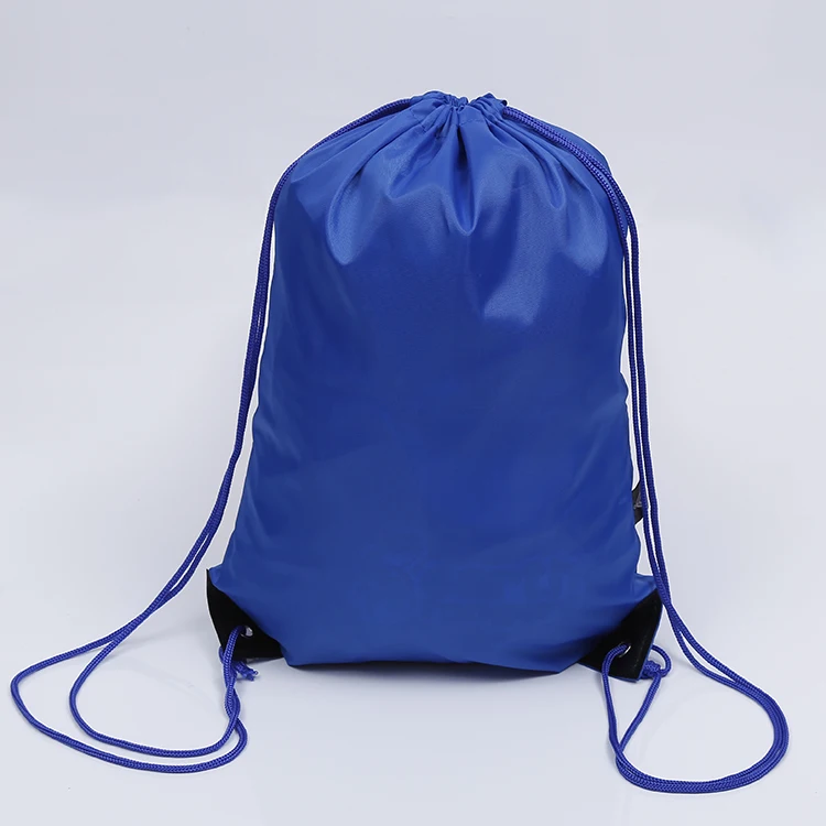 

Wholesale custom reusable polyester string bag backpack with cord, Customized color