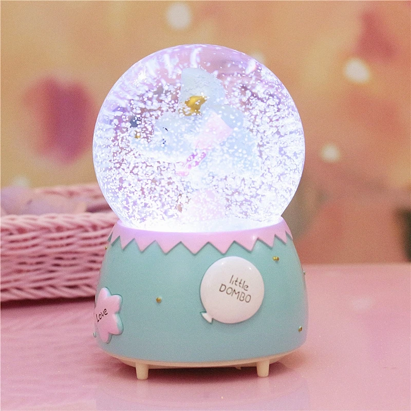 Wholesale Creative Decoration Lamp Birthday Gift Crystal Ball Music Box