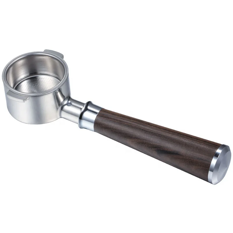 

Espresso Coffee Machine Wooden Handle 51mm Stainless Steel 2 Nails Coffee Tools Portafilter