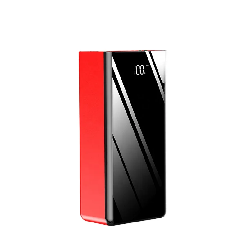 

USB multi-interface red black large capacity 50000 mah chargers power bank portable