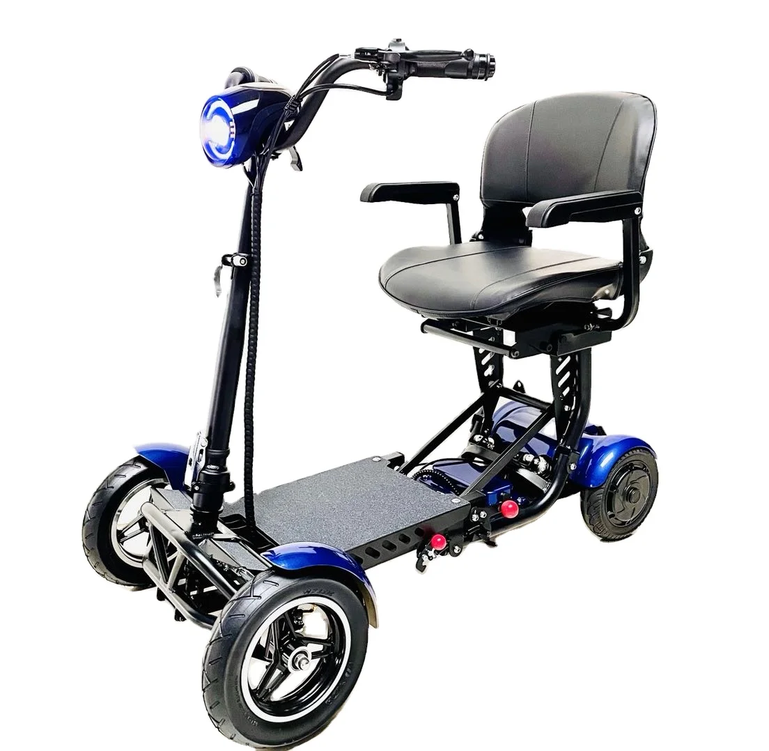 

strong climbing elderly daily traffic cheap folding wheelchair disabled electric mobility scooter with turn signal, Customized