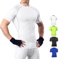 

custom Fitness wear running training compression sport gym t shirt
