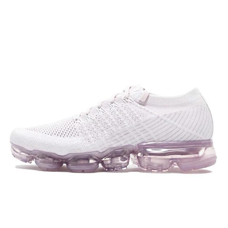 

High Quality Wholesales Women Breathable Knit Air Sole White Running Shoes Sport Sneakers, Orange/pink/purple/white