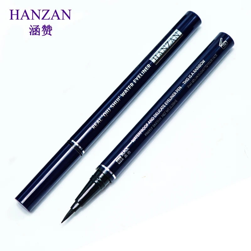 

Cosmetic eye makeup pen waterproof black eye-liner natural long lasting quick dry liquid eyeliner