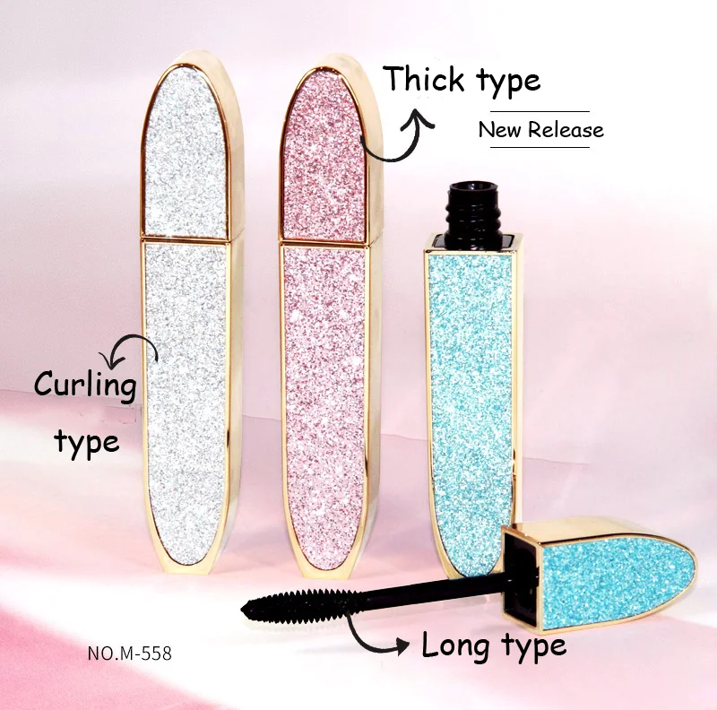 

Wholesale Custom Star Big Eyes Lengthening and Curling 3 kind of Brush mascara private label, Balck