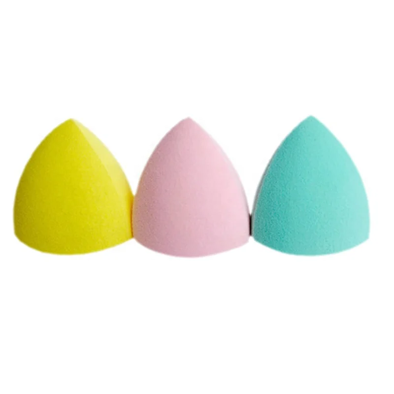 

Soft Triangles Dry Wet Dualuse Makeup Sponge, Yellow/pink/green