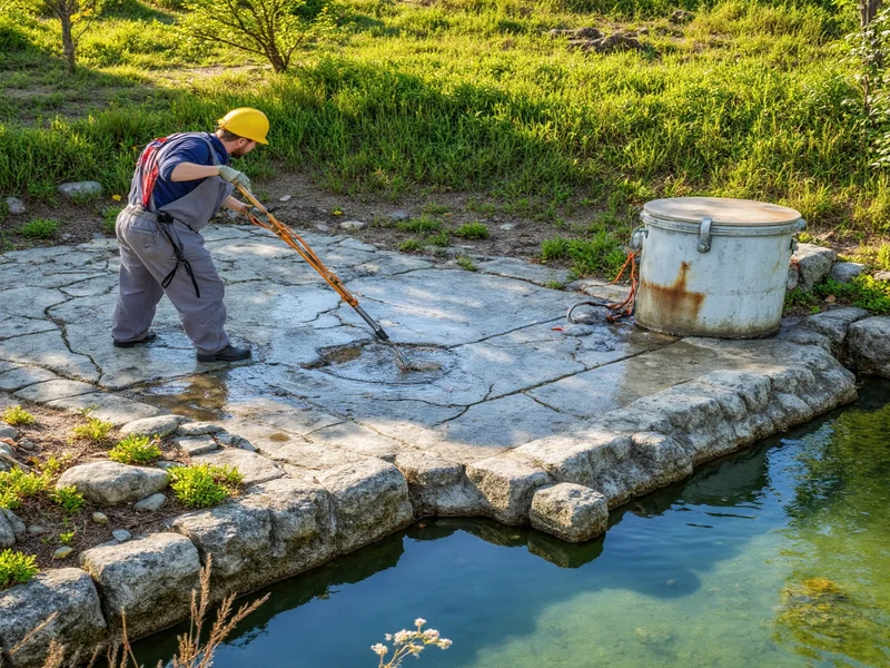 Swamp cooler maintenance showing pad cleaning and water reservoir inspection