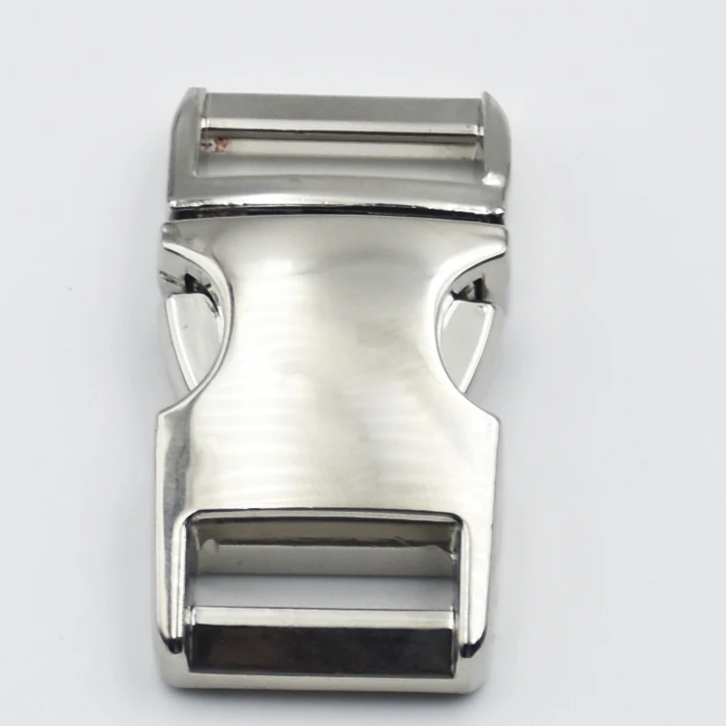 

customization sizes metal quick adjusting sliver color release buckle for pants, Accept custom