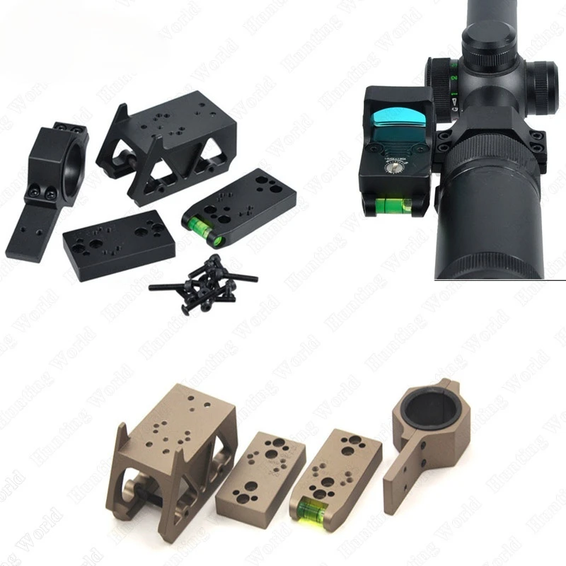 

Tactical Multifunctional Micro Red Dot Riser Sight Mount Lever with Bubble Level for DOC/RMR/DP PRO/T1/T2 Red Dot Hunting