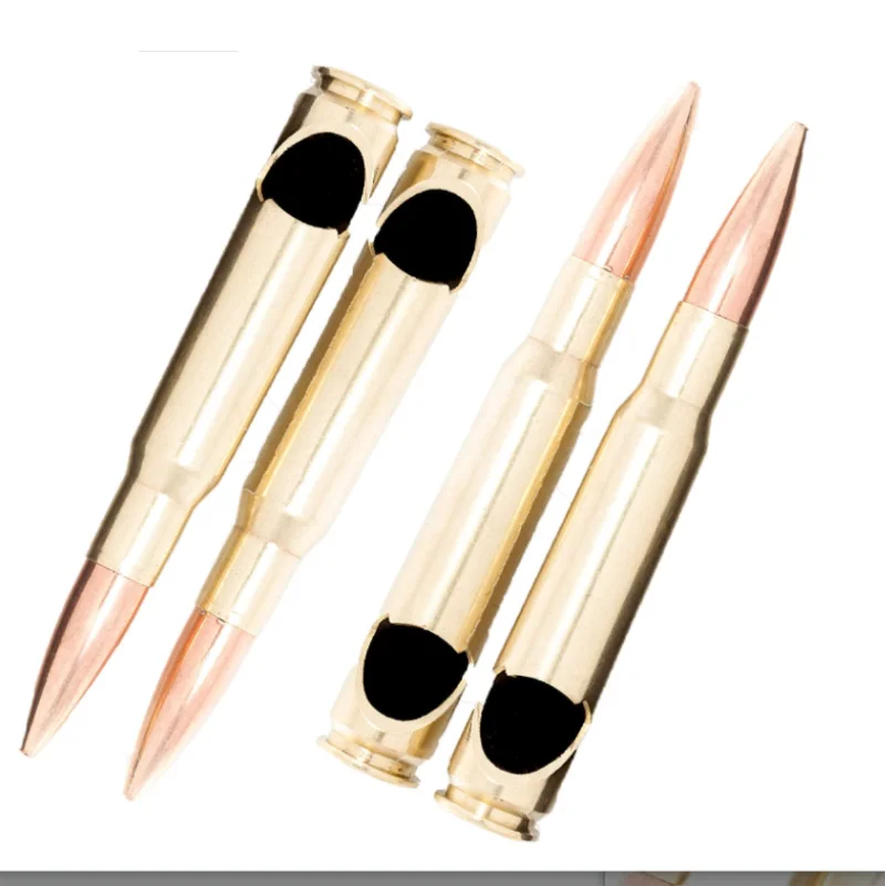 

50 CAL Beer Bottle Opener BMG Real Military Brass Bullet Groomsman Gifts, Black/gold