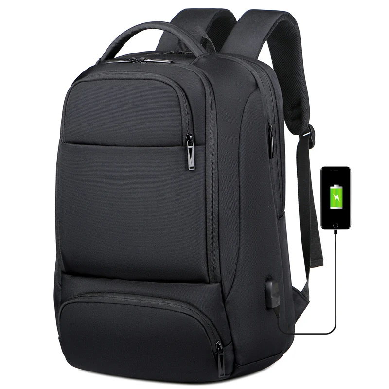 

Waterproof 17 USB Charging notebook computer School bag man sports business office Expanding Travel laptop Backpack