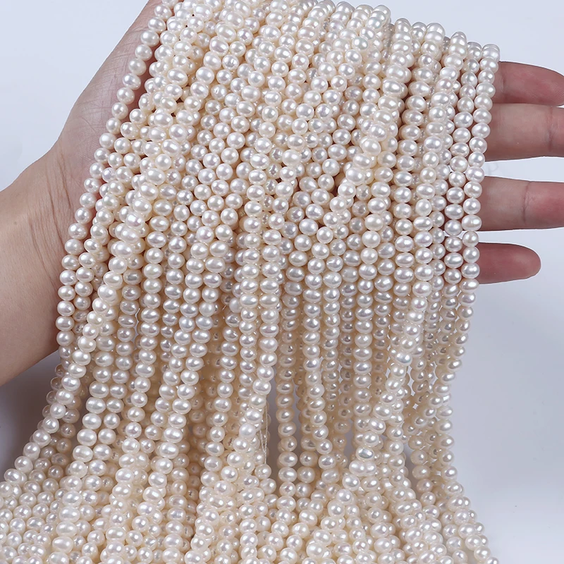 

High quality  White Potato Freshwater Pearl strand