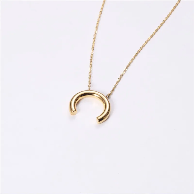 

Joolim Crescent Pendant Necklace Stainless Steel Necklace Jewelry Wholesale Drop Shipping