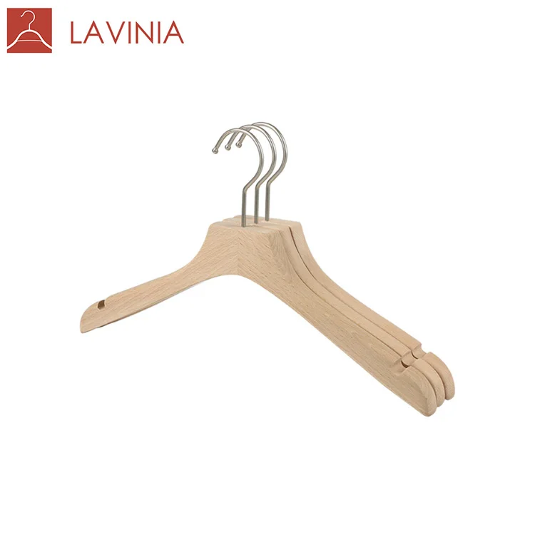 

Fashion Baby Hook Beech Hotel Luxury Wall Kids Wooden Hanger, Natural