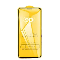 

OTAO Wholesale 9D Full Cover Tempered Glass Screen Protector For iphone 11 Pro Max XS XR X 8 7 6 Plus Pelicula Phone Film