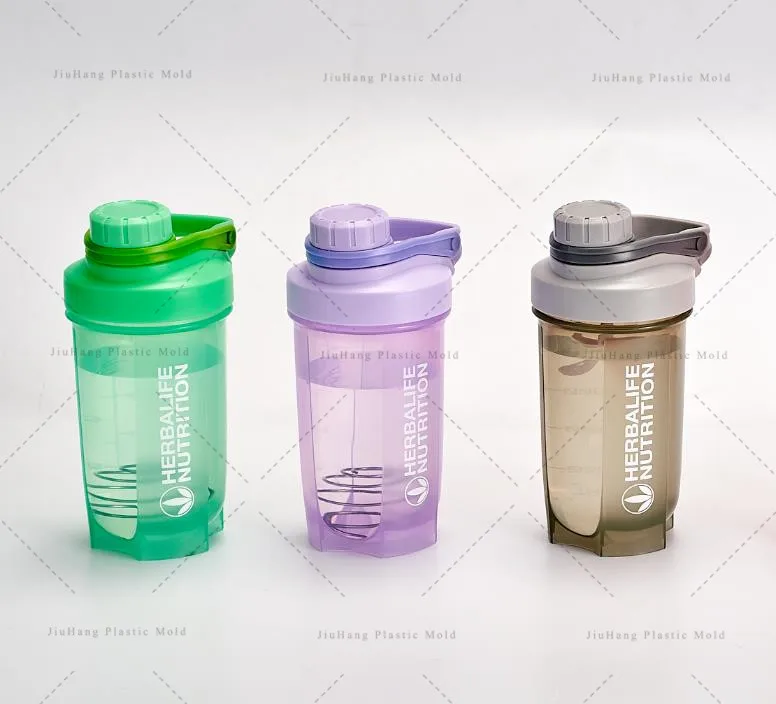 

Newest 500ml screw lid herbalife protein shaker bottle with mixer plastic bpa free gyms bottle 0.5L, Customized color