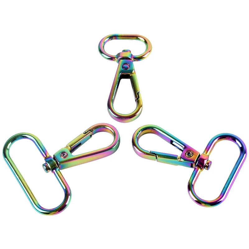 

High Quality  Metal Buckle Swivel Snap Hook For Handbag With Cheap Price, Rainbow color