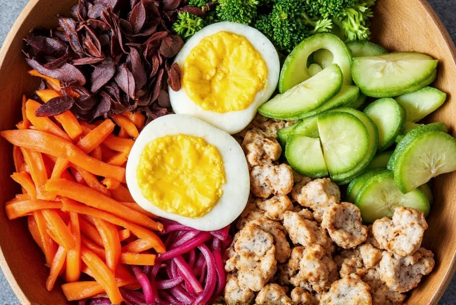 Bimbap Bowl with Various Toppings