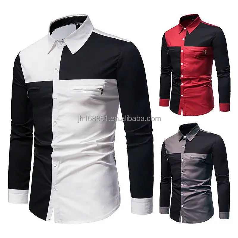 

Hot 2021 summer new men's casual fashion printed shirt, long-sleeve shirt, men's wholesale, Custom color