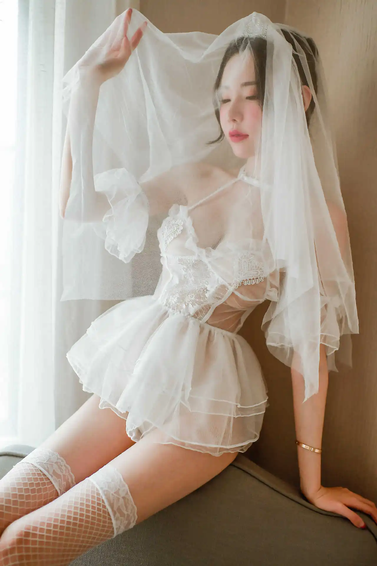 Erotic bridal dress
