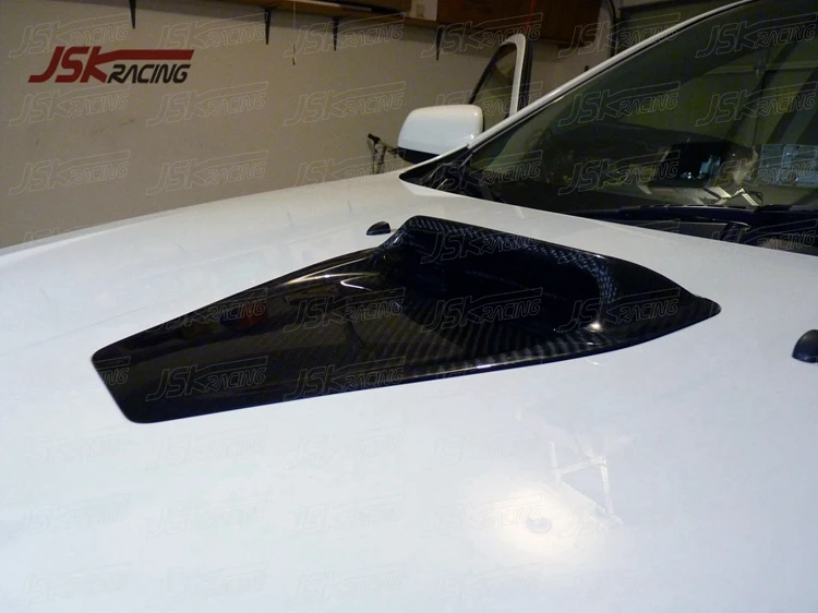 20082015 Cw Style Carbon Fiber Hood Scoop Vent For Mitsubishi Lancer