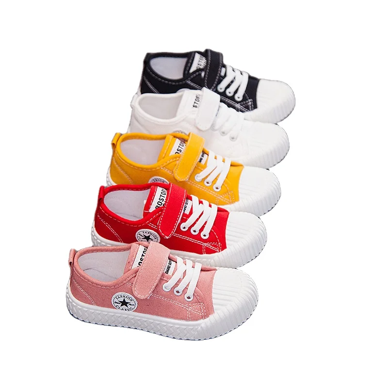 

2021little girls and little boys canvas shoes all-match breathable children's casual shoes air, As the picture shows