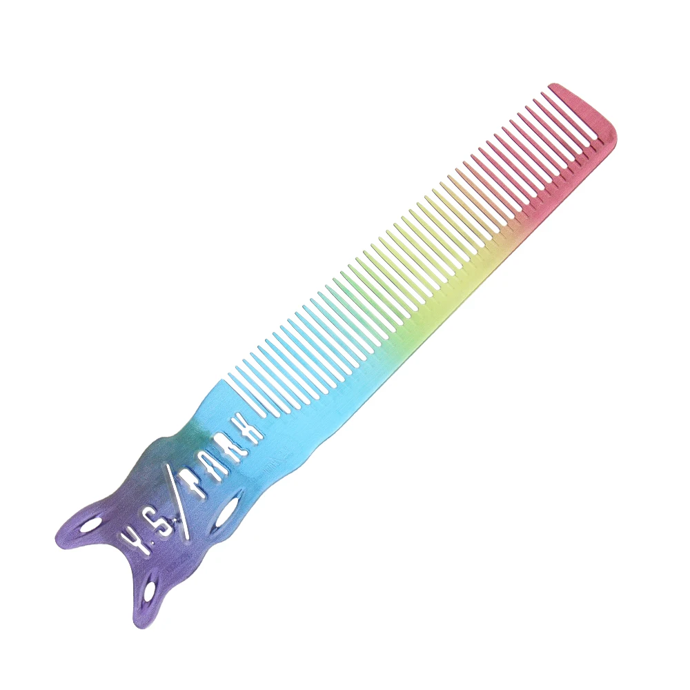 

Masterlee Hot sale professional barber comb rainbow series hair cutting comb, Rainbow color