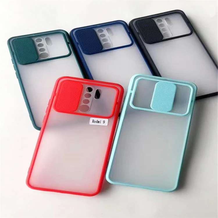 

New Design Skin Feeling Slide Camera Lens Protection Push Window Colorful TPU PC Mobile Phone Cover Case For Iphone 12 Pro