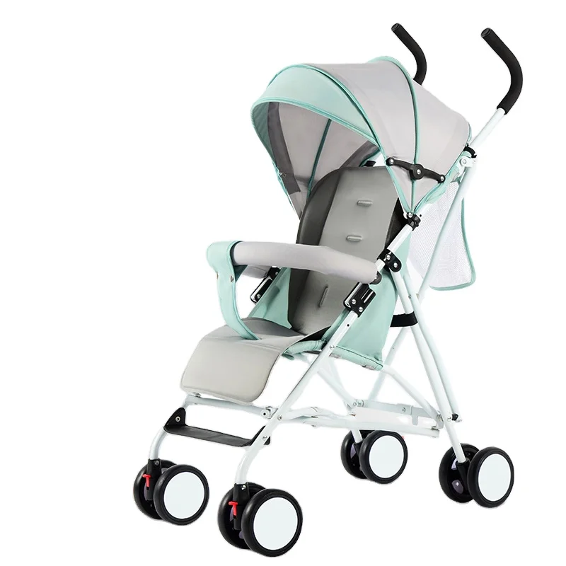 

Baby strollers summer ultra-light portable awning can sit folding four-wheeled stroller baby child stroller, Picture