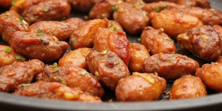 Chicken marinating in fajita spices