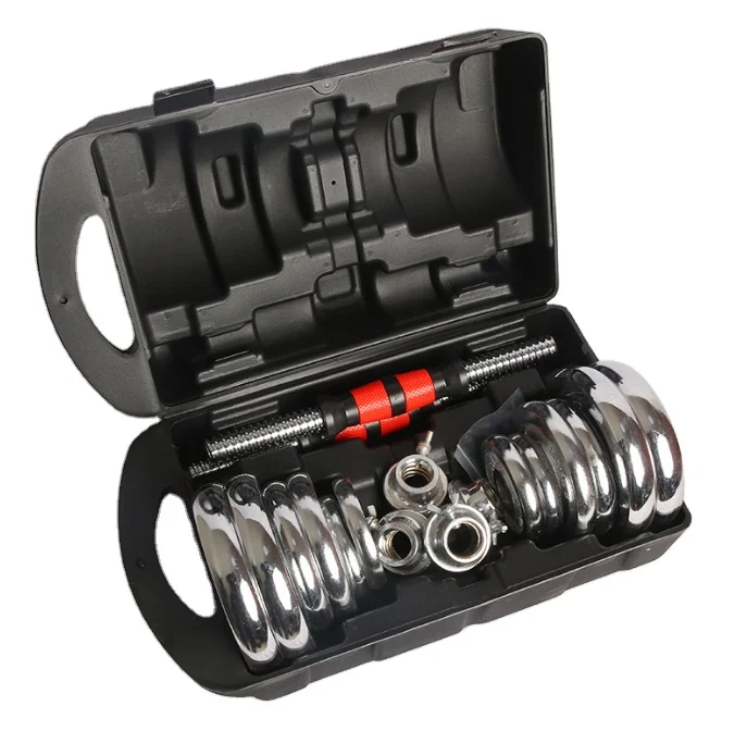 

Best Wholesale 15kg 20kg 30kg 50kg Adjustable Commercial Barbell Dumbbell Set with Connecting Rod, Oem&odm