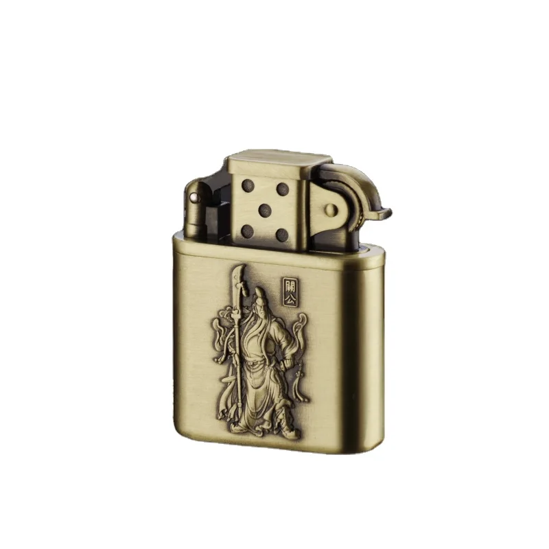 

New Creative Retro XC-701 inflatable windproof direct impact lighter, Metallochrome cortex