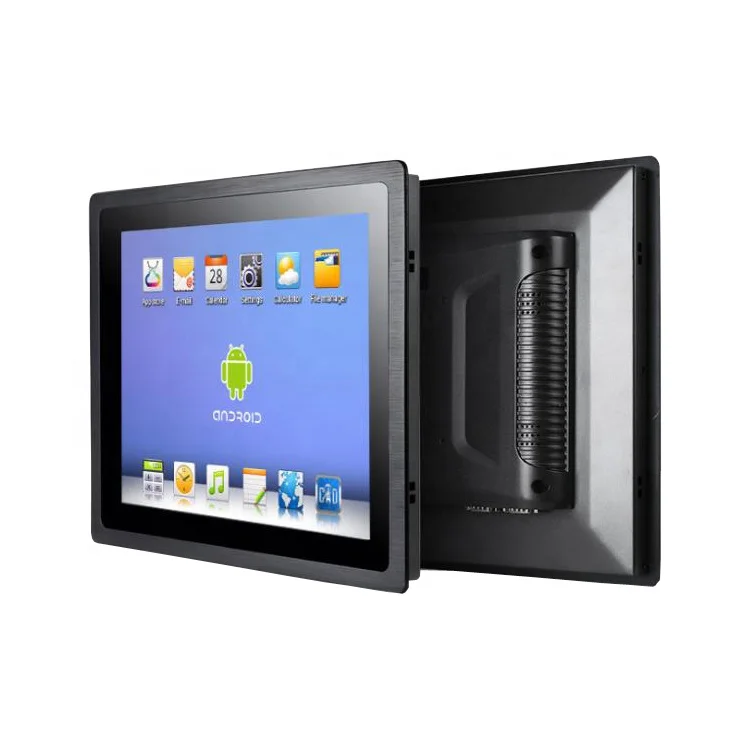 

3mm ultra -thin IP65 front panel 17inch industrial touch screen panel pc with android 6.0 OS