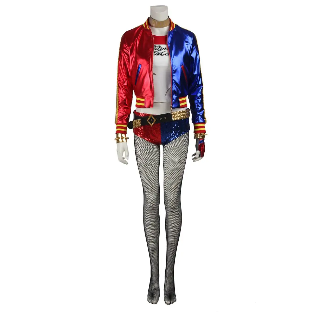 

Suicide Squad Harleen Quinzel Cosplay Costume Adult Women costume Halloween Christmas Costume Set 3391-1, Photo