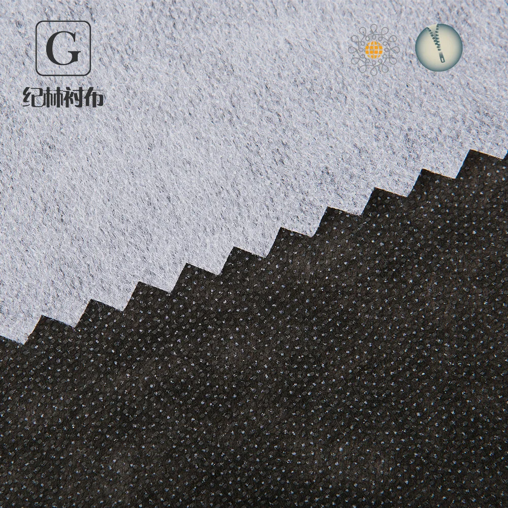 
wholesale Embroidered fusing 100% cotton shirt interlining fabric 