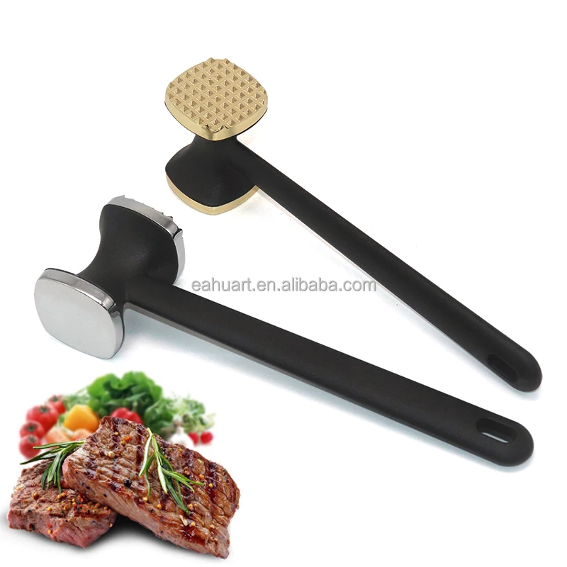 

Amazon Aluminum alloy hand Meat tenderizer tools kitchen gadgets multi-purpose Steak hammer chicken beef tenderizer, As photo or customized