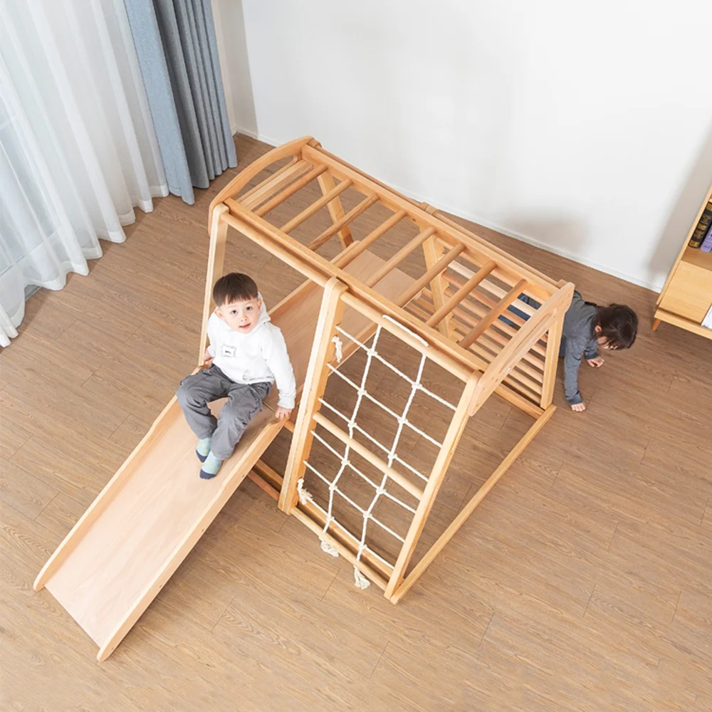 

LM KIDS Step supplier juguetes climber kids foldable playground pikler gym, Na