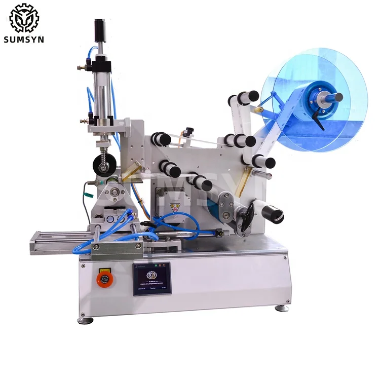 
Semi automatic square bottle labeling machine for hand sanitizer round bottle labeling machine 