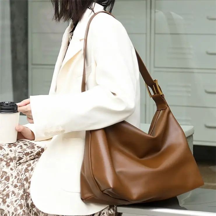 

B10178 Design Fashion solid color Large Capacity Bags Ladies Crossbody Hand Bags, Black,gray,brown